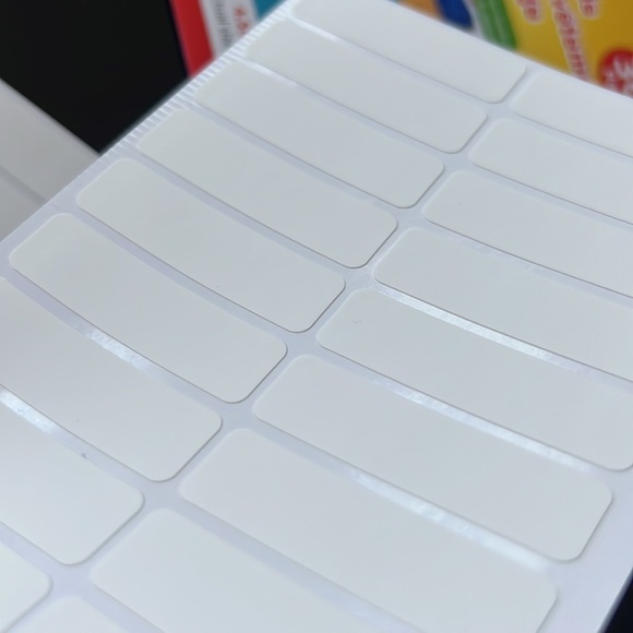 No-Iron Clothing Labels Étiquettes vêtements sans repassage 4.5X1.2 cm - Picture 2 of 12